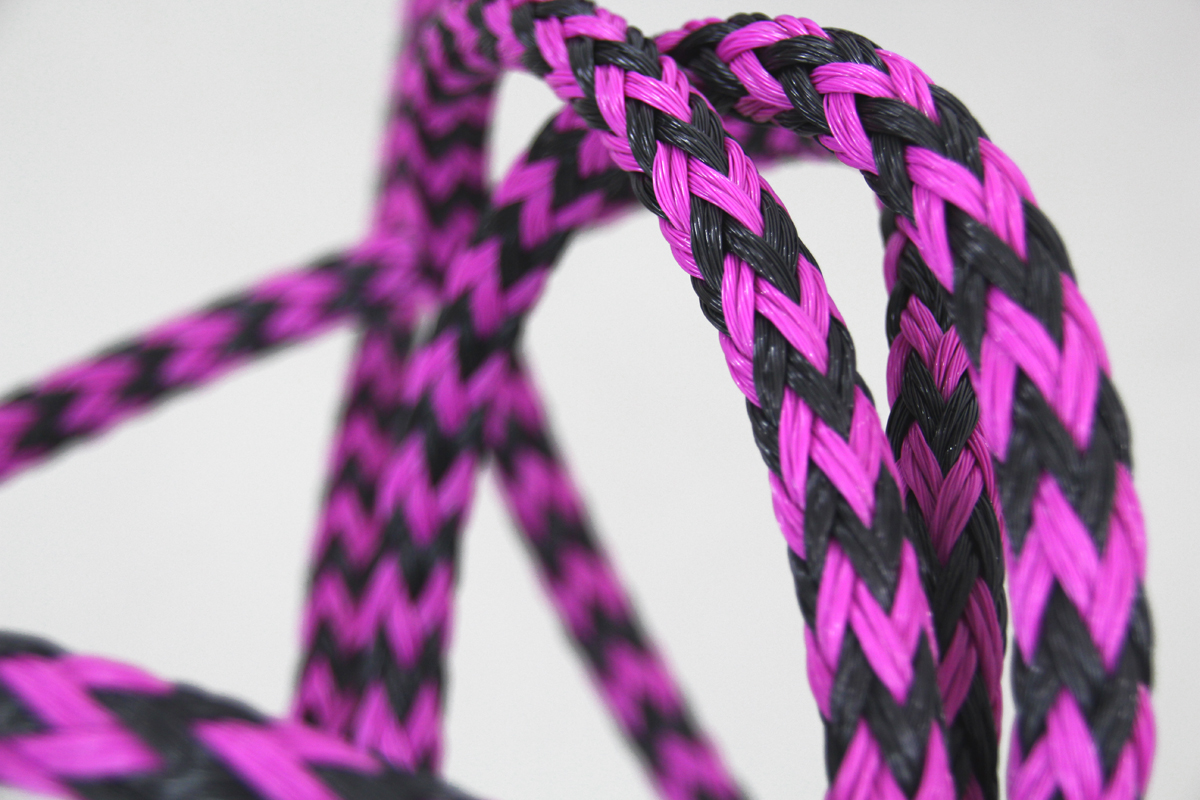 Air rope (Hohlgeflecht) mehrfarbig - Pink devil
