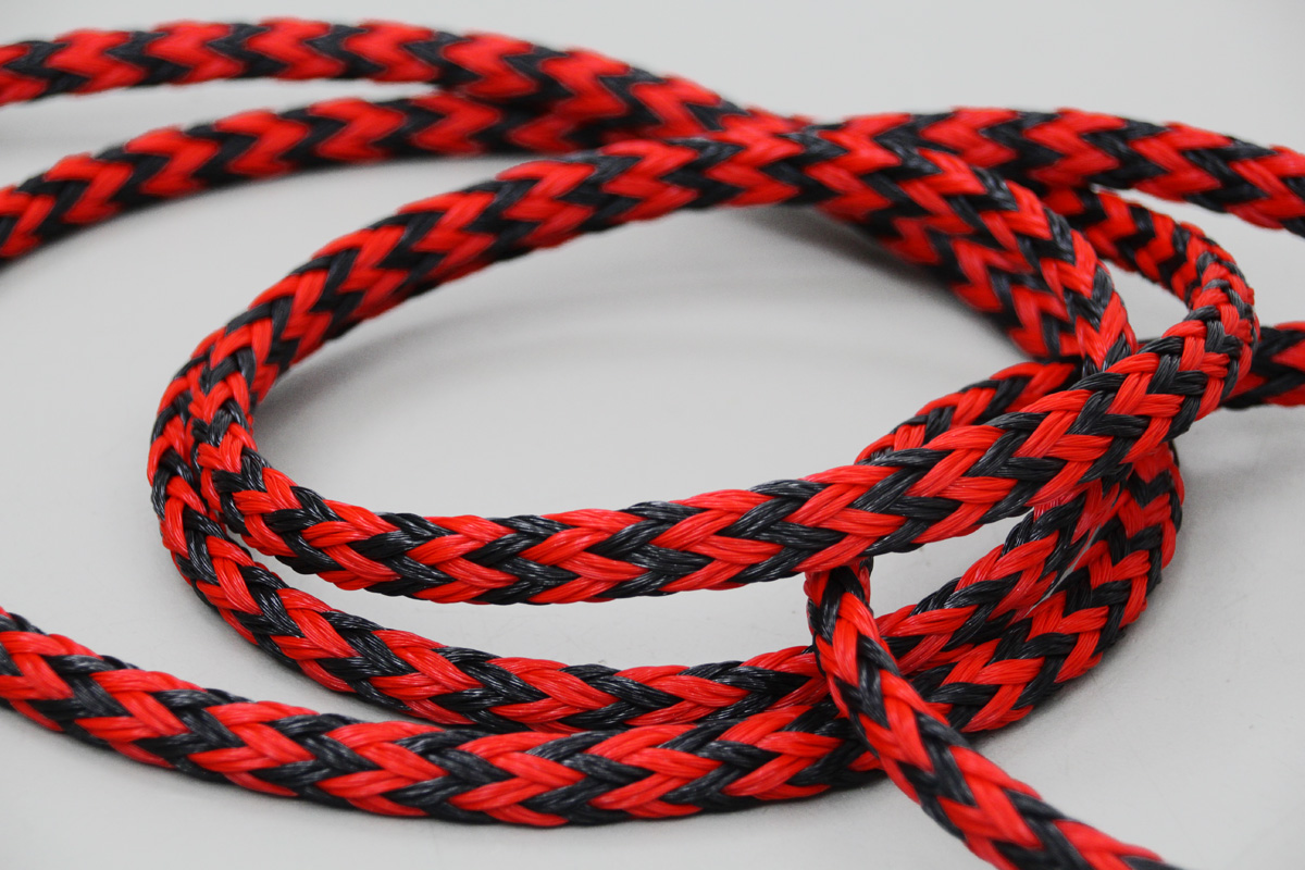 Air rope (Hohlgeflecht) mehrfarbig - Red devil