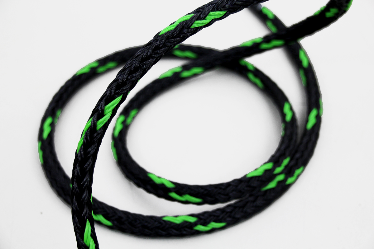 Air rope (Hohlgeflecht) mehrfarbig - Black forest